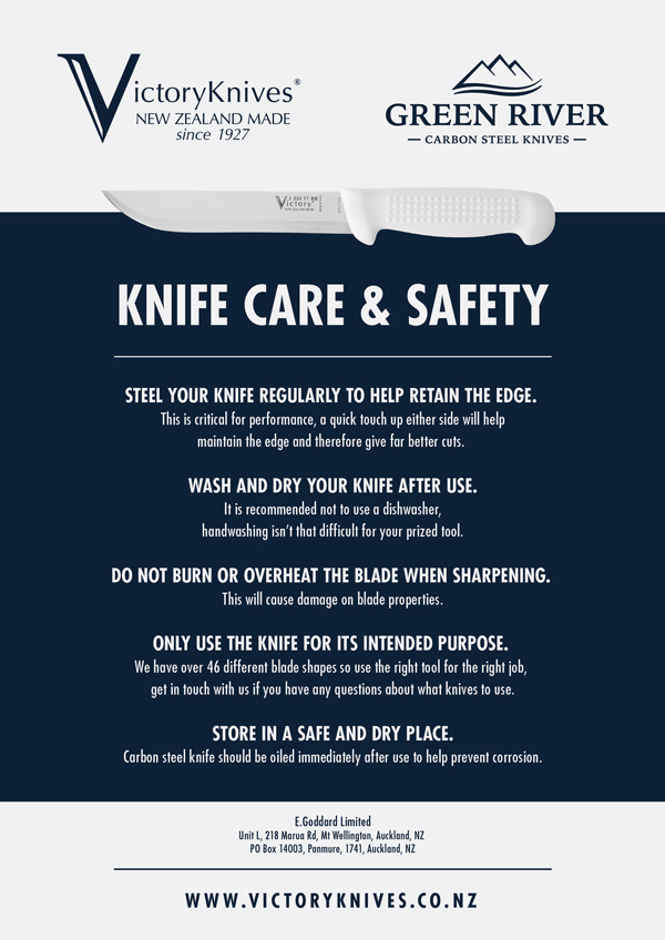 Knife care safety link